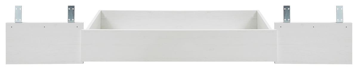 Bettkasten Florenz Pinie Weiß Dekor, B: 108cm - Pinienfarben, Design, Holzwerkstoff (108/16/62cm) - MID.YOU