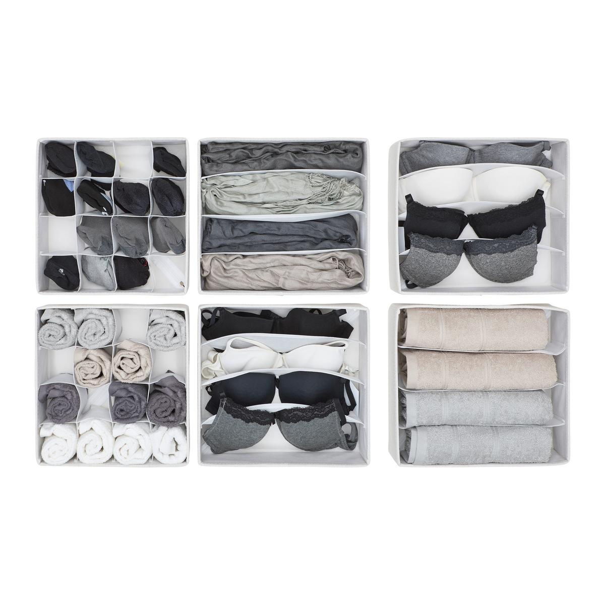 Sada úložných boxov 2 ks - béžová, Moderní, textil/papír - Mömax