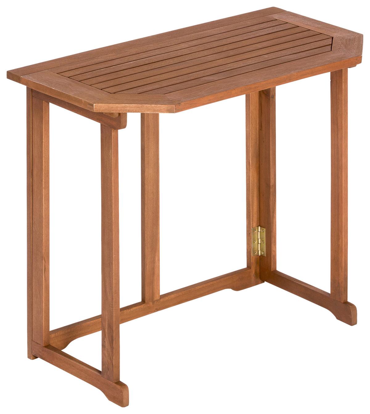 Gartentisch Klappbar Echtholz B: 90 Cm - Naturfarben, KONVENTIONELL, Holz (90/74/50cm) - Gardenson