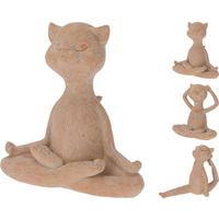 Szobor Jógázó Macska - Basics, műanyag (11/24,5/17cm)