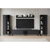 OBÝVACIA STENA HELSINKI 01 - čierna, Trend, kompozitné drevo/plast (270/140/33cm)