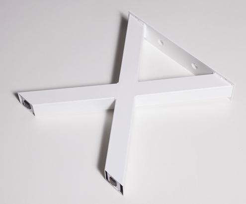 Bankgestell B: 40 cm Weiß Bankgestell in X-Form
