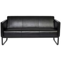 3-sitzer-sofa Bali Black Schwarz - Schwarz, MODERN, Textil (159/78/71cm) - MID.YOU