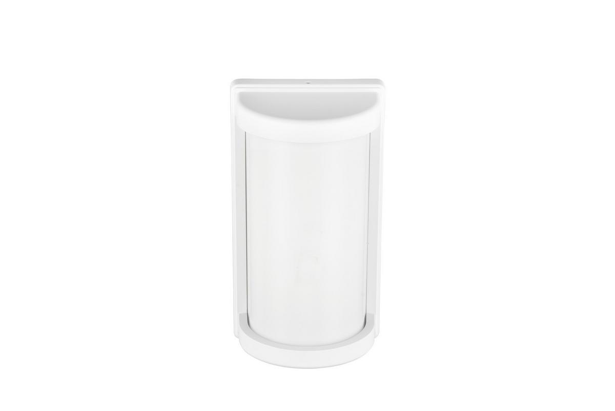 AUßENWANDLEUCHTE 10W, Weiß - Weiß, Design, Kunststoff/Metall (26,5/14,5/10cm)