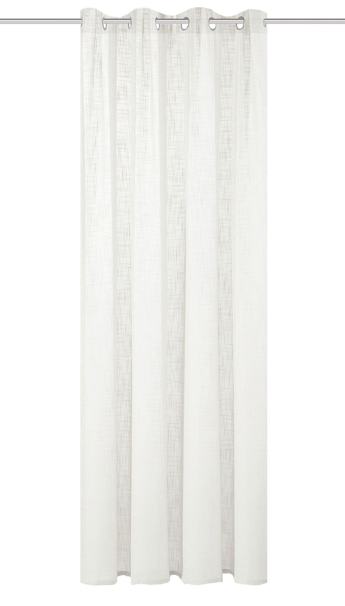 Ösenvorhang Softy - Weiß, Basics, Textil (140/160cm)