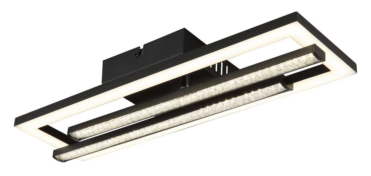 Led-deckenleuchte 672843s - Klar/Opal, Design, Kunststoff (40/37,5/6,3cm) - Globo