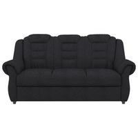 3-Sitzer-Sofa Boston Schwarz Chenille - Schwarz, KONVENTIONELL, Textil (196/102/101cm) - Livetastic