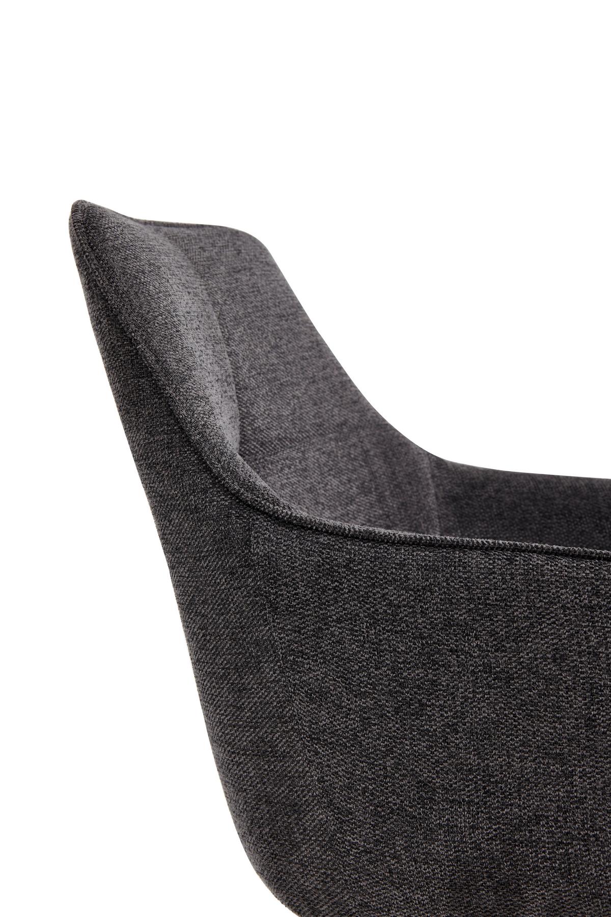 Armlehnstuhl-Set Verona I S 2er-Set - Anthrazit/Schwarz, MODERN, Textil/Metall (53/85/62cm) - MID.YOU