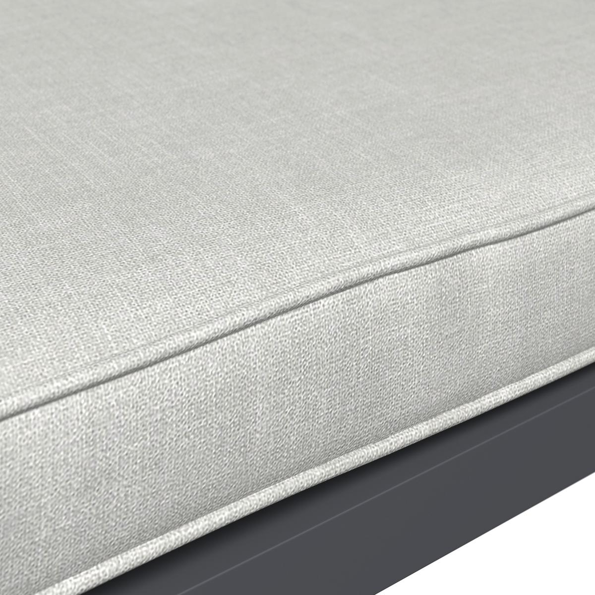 Loungegarnitur Santa Monica - Grau/Akaziefarben, MODERN, Holz/Kunststoff (152/271cm) - Beldano