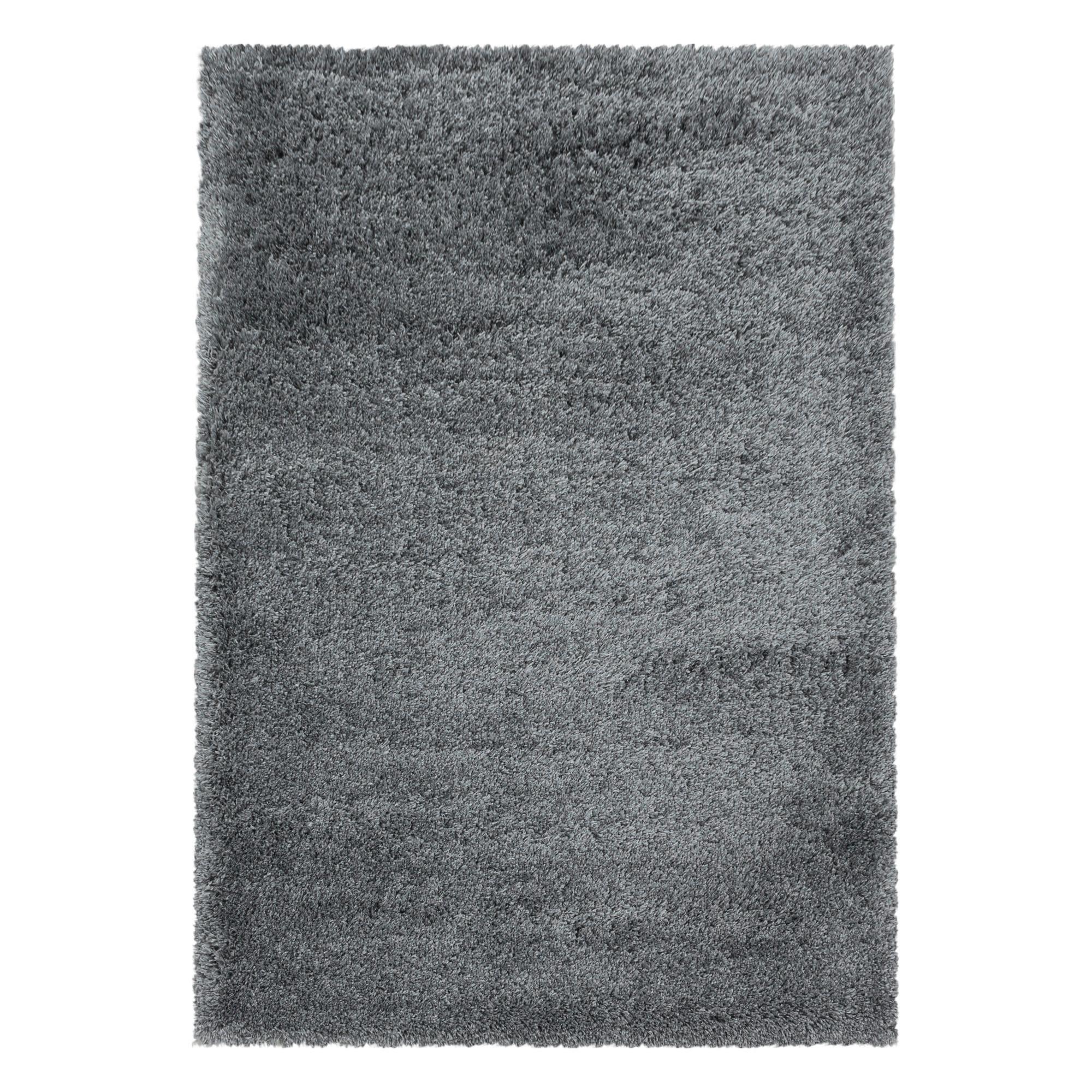 Hochflor Teppich Hellgrau Fluffy 280x370 cm - Hellgrau, Basics, Textil (280/370cm)