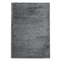 Hochflor Teppich Hellgrau Fluffy 60x110 cm - Hellgrau, Basics, Textil (60/110cm)