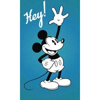 Vliestapete Mickey Hey - Blau/Weiß, Basics (120/200cm) - Komar