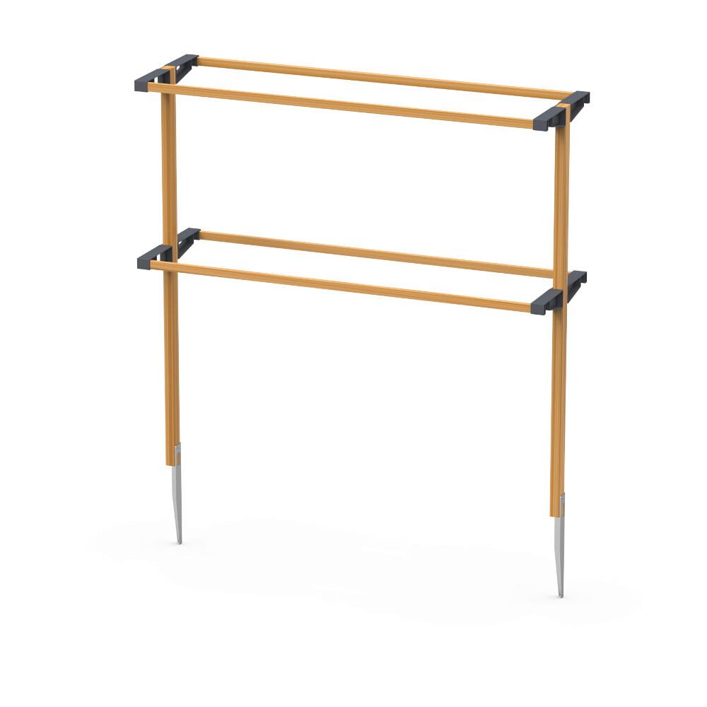 Rankhilfe Lärchefarben B: 118,5 cm - Lärchefarben, Basics, Holz/Kunststoff (118,5/138,5/34,5cm)