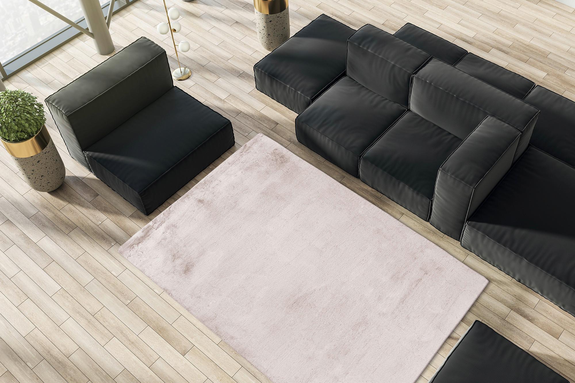 Hochflorteppich Saika 100 - Creme/Weiß, KONVENTIONELL, Textil (80/150cm)