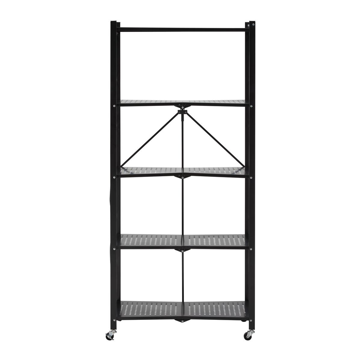 Kancelársky regál SANDRO čierny - čierna, Modern, kov/plast (72/163/36cm) - P & B