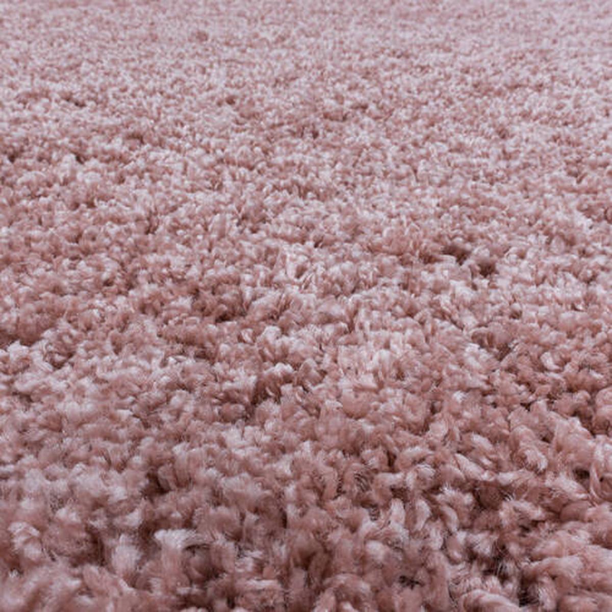 Hochflor Teppich Rosa Naturfaser Sydney 200x290 cm - Rosa, Basics, Textil (200/290cm)