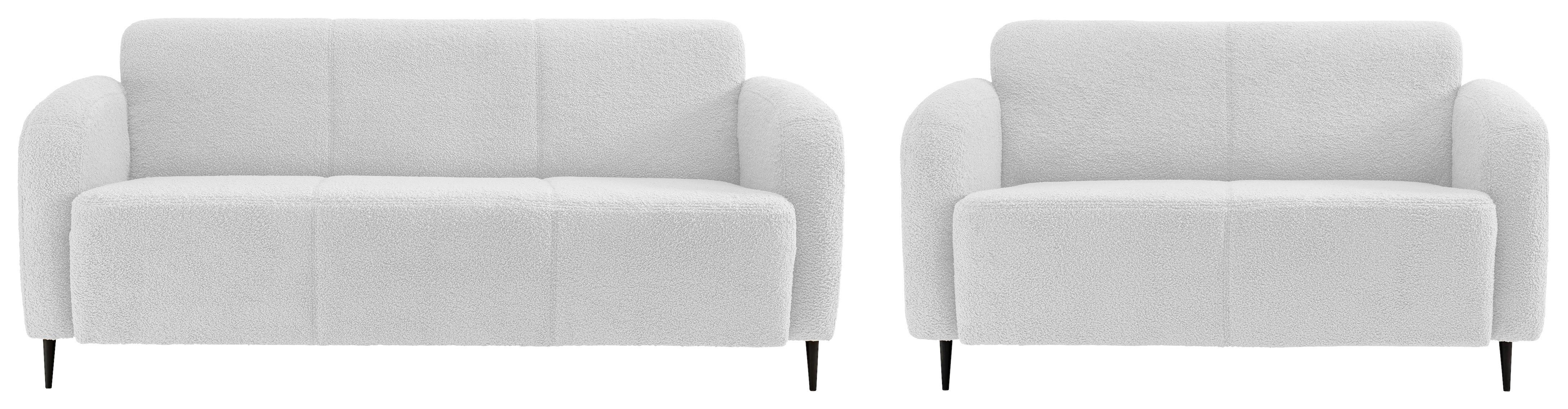 Sitzgarnitur 2--Teilig. Marone Weiß