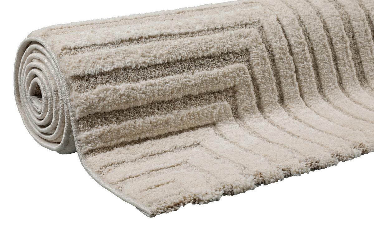 Webteppich Hillmar Olsson Creme 80x150 Cm - Creme, Design, Textil (80/150cm) - WECON HOME