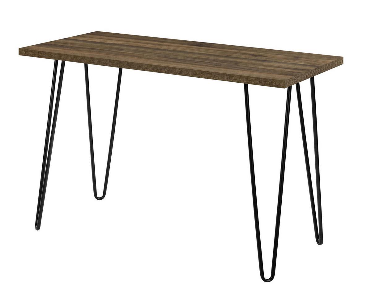 Schreibtisch Owen Walnussfarben B: 68 cm - Walnussfarben, Design, Holzwerkstoff/Metall (101/68/49cm) - MID.YOU