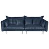 2-Sitzer-Sofa Sing Blau Cord B: 262 cm - Blau/Schwarz, Design, Textil (262/91/115cm) - MID.YOU