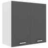 Küchenoberschrank Esilo B: 60 Cm Anthrazit/weiß - Anthrazit/Weiß, KONVENTIONELL, Holzwerkstoff (60/60/31cm) - MID.YOU