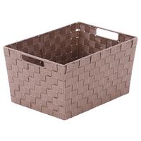 Regalkörbe Carolyn 41x29 Cm Hellbraun Kunststoff - Hellbraun, Basics, Kunststoff (41/21/29cm) - Ondega