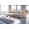 Ecksofa Lush Hellbraun S: 161x284 cm - Hellbraun/Gelb, Design, Textil (161/284cm) - Livetastic