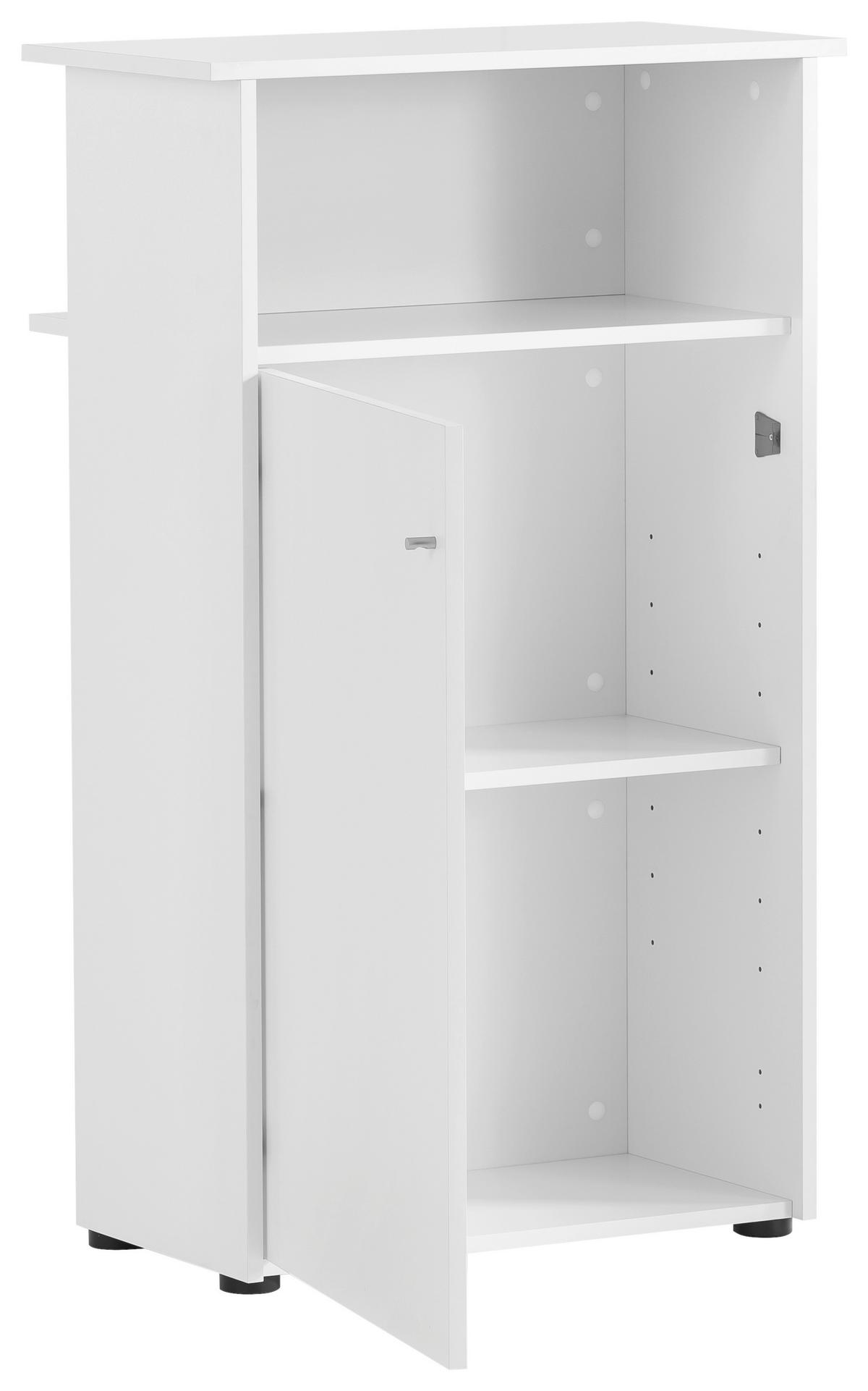 Stehpult Empfangstresen 660 - Weiß, MODERN, Holzwerkstoff (65,8/110,5/44cm) - MID.YOU