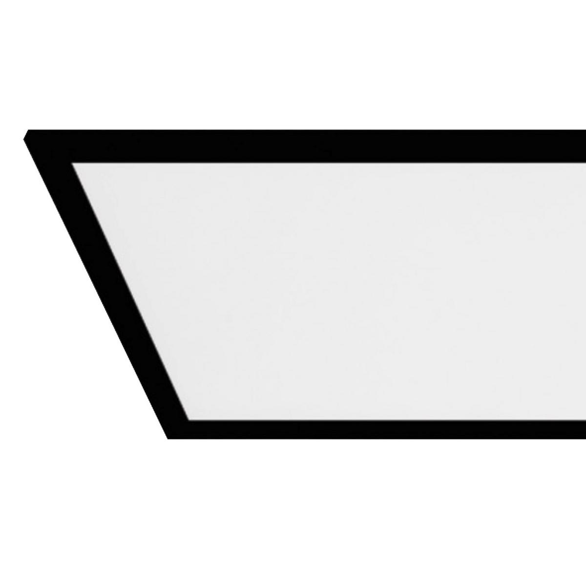 LED-Deckenleuchte Salabrena-Tw L: 120 cm mit Fernbedienung - Schwarz/Weiß, Basics, Kunststoff/Metall (120/30/5cm)