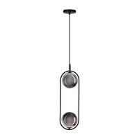 PENDELLEUCHTE 32-44051 CORDEL - Graphitfarben/Schwarz, Design, Metall (18.5/14/140cm)
