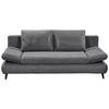 Schlafsofa Sunny 3Dl Anthrazit B: 212 cm - Anthrazit/Schwarz, KONVENTIONELL, Holzwerkstoff/Textil (212/88/101cm) - MID.YOU