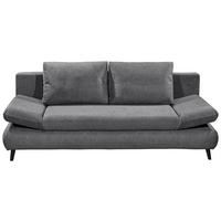 Schlafsofa Sunny 3dl Anthrazit B: 212 Cm - Anthrazit/Schwarz, KONVENTIONELL, Holzwerkstoff/Textil (212/88/101cm) - MID.YOU