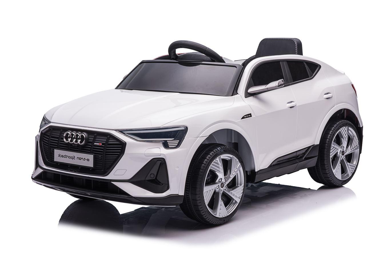 Kinder-Elektroauto Audi E-Tron Sportback Weiß mit Licht/Sound
