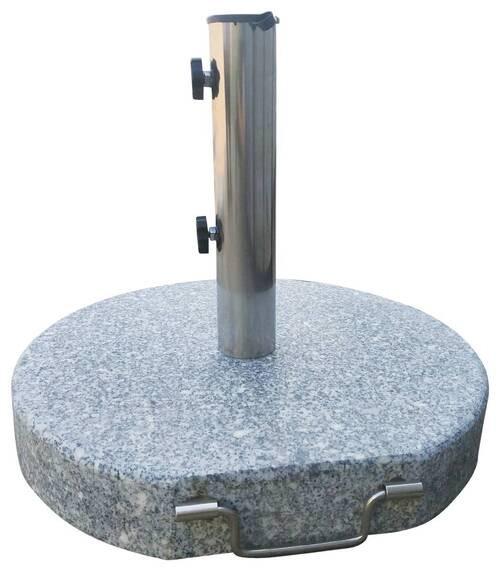 STOJAN NA SLUNEČNÍK LORENZ - šedá, Moderní, kov/kámen (45/45/6,5cm) - Mömax