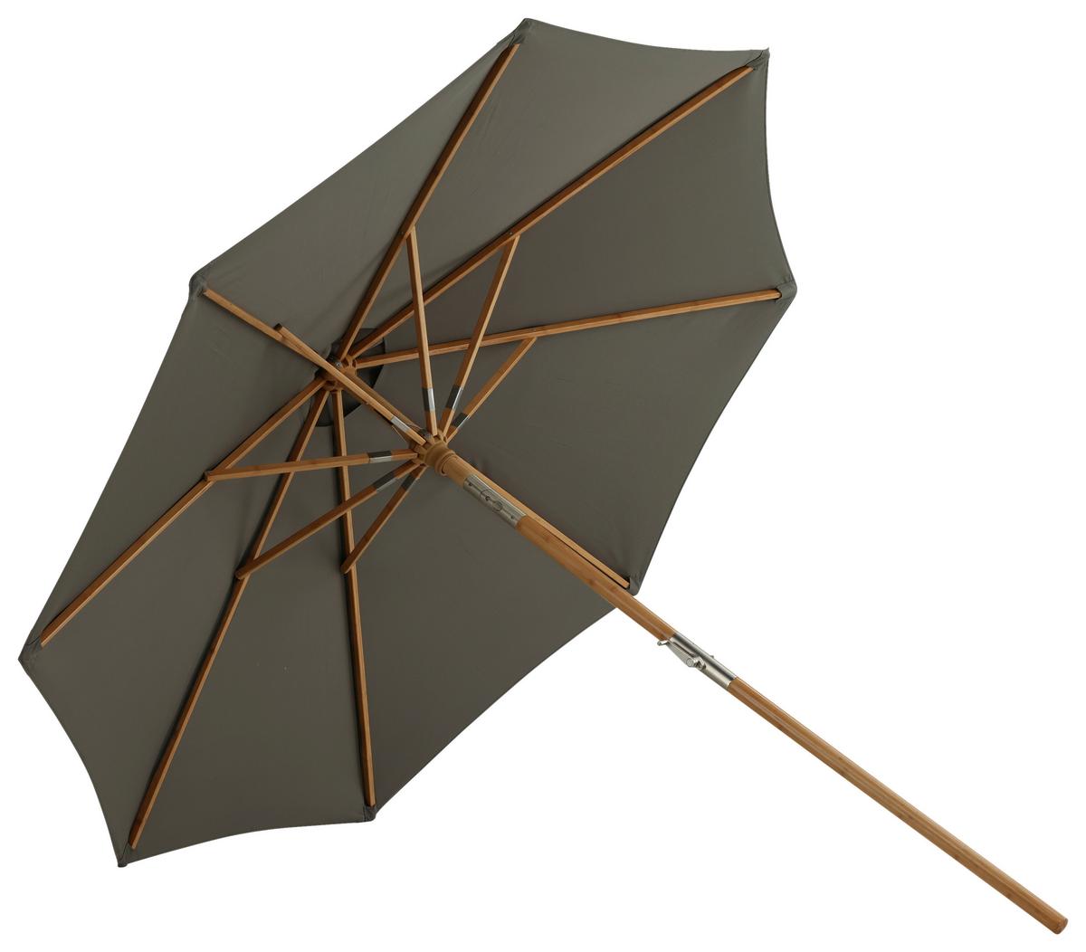 Sonnenschirm Cerox L/B: 270x250 cm Grau - Grau, KONVENTIONELL (270/250cm) - Gardenson