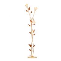 Stehleuchte 4647/Pt3 - Beige/Weiß, Natur, Glas/Metall (55/55/175cm)