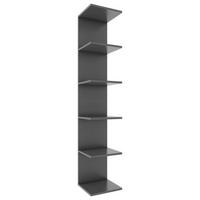 Regál Lazas š: 35 cm, antracitový - antracitová, Modern, kompozitné drevo (35/180/30cm) - MID.YOU