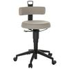 Bürohocker Top Work Flex - Schwarz/Grau, Basics, Kunststoff/Textil (40/74-86/46cm) - MID.YOU