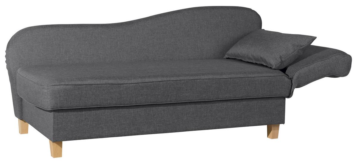 Récamiere Selma In Graphitfarben B: 190 cm - Buchefarben/Graphitfarben, Design, Textil (190/82/88cm) - Max Winzer