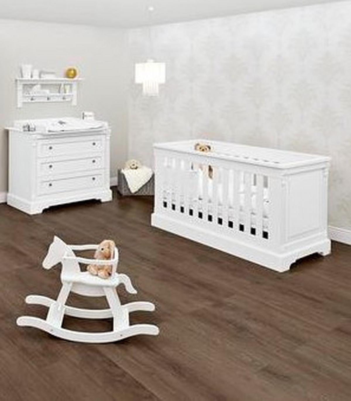 Babyzimmer 093467bw Emilia - Weiß, Trend, Holzwerkstoff - Pinolino