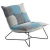 Polstersessel Vico Stoffbezug Schlamm/denim/grau - Blau/Schlammfarben, Basics, Textil/Metall (69/76/86cm) - MID.YOU