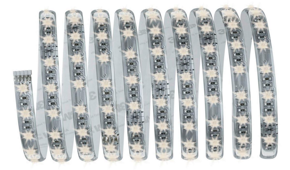Led-streifen Max Farbwechsler L: 3 M Mit Fernbedienung - Silberfarben, Design, Kunststoff (300/1,25/0,3cm) - Paulmann