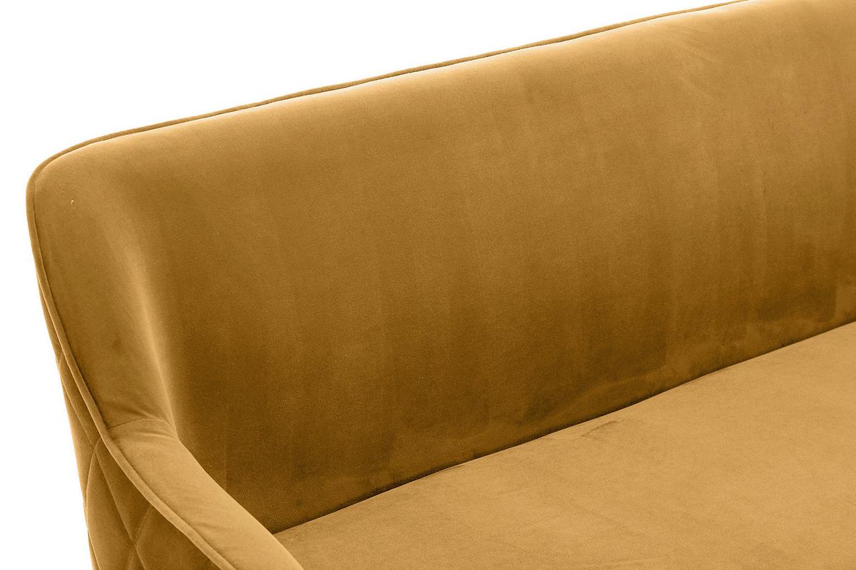 Sitzbank Senfgelb B: 160 cm - Senfgelb/Schwarz, MODERN, Textil (160/85/61cm) - Livetastic