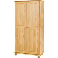 Kleiderschrank Naturfarben B: 82cm - Naturfarben, Natur, Holz (82/170/52cm) - Livetastic
