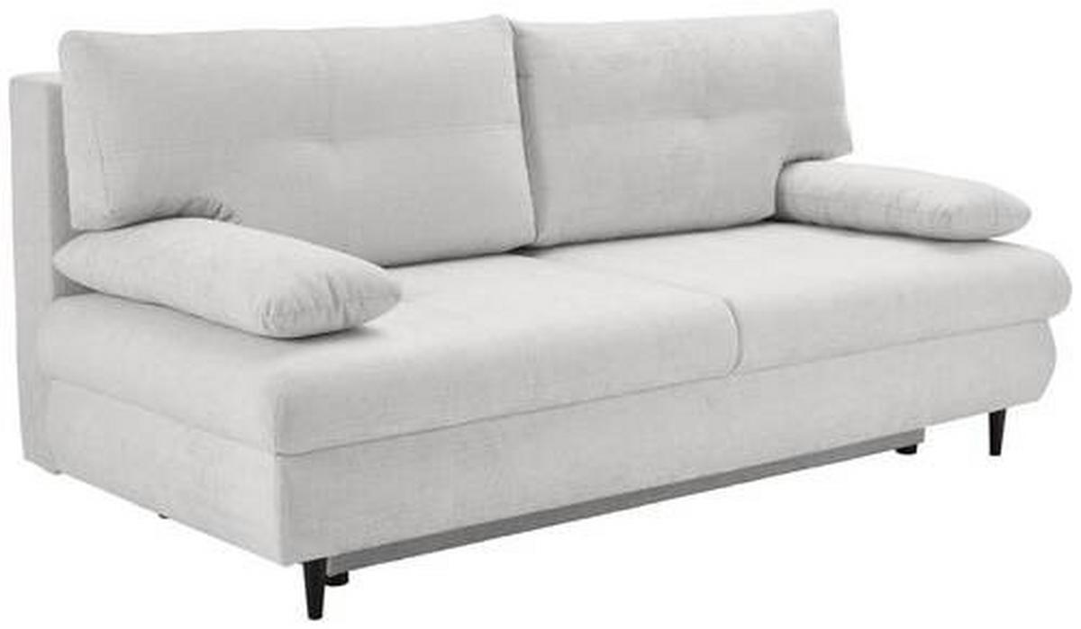 Schlafsofa Virgo - Schwarz/Weiß, KONVENTIONELL, Textil (212/97/105cm) - MID.YOU