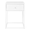 Beistelltisch Vita Weiß B: 40 Cm - Weiß, Design, Holz/Metall (40/55/40cm)