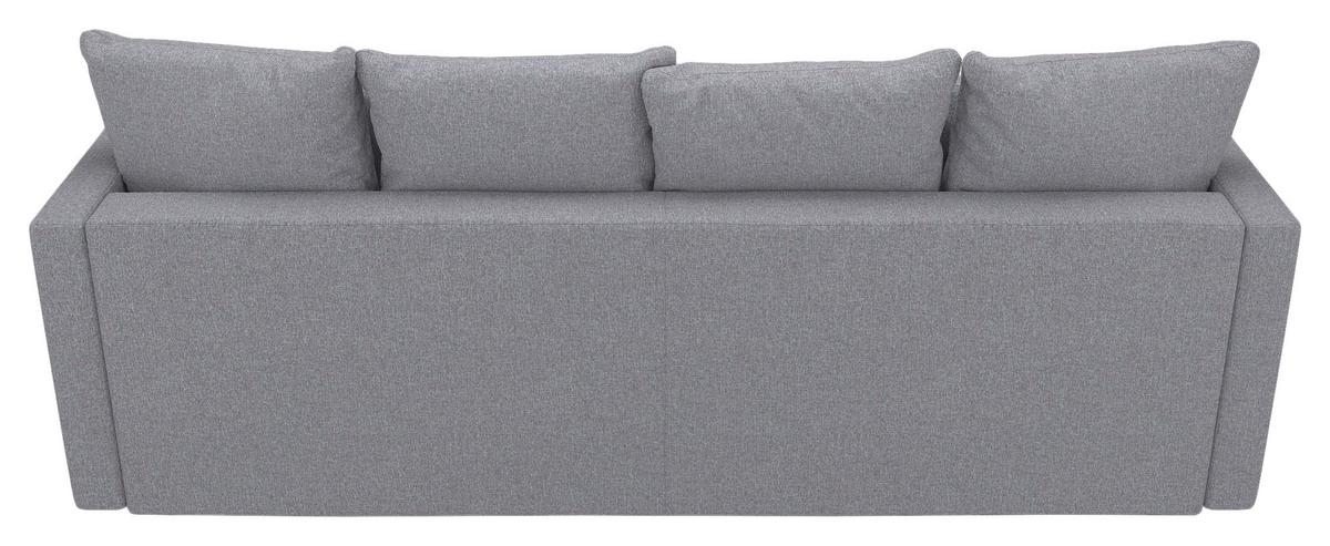 3-Sitzer-Sofa Mit Schlaffunktion Sofia B: 223 cm - Schwarz/Grau, Design, Textil (223/96/95cm) - MID.YOU