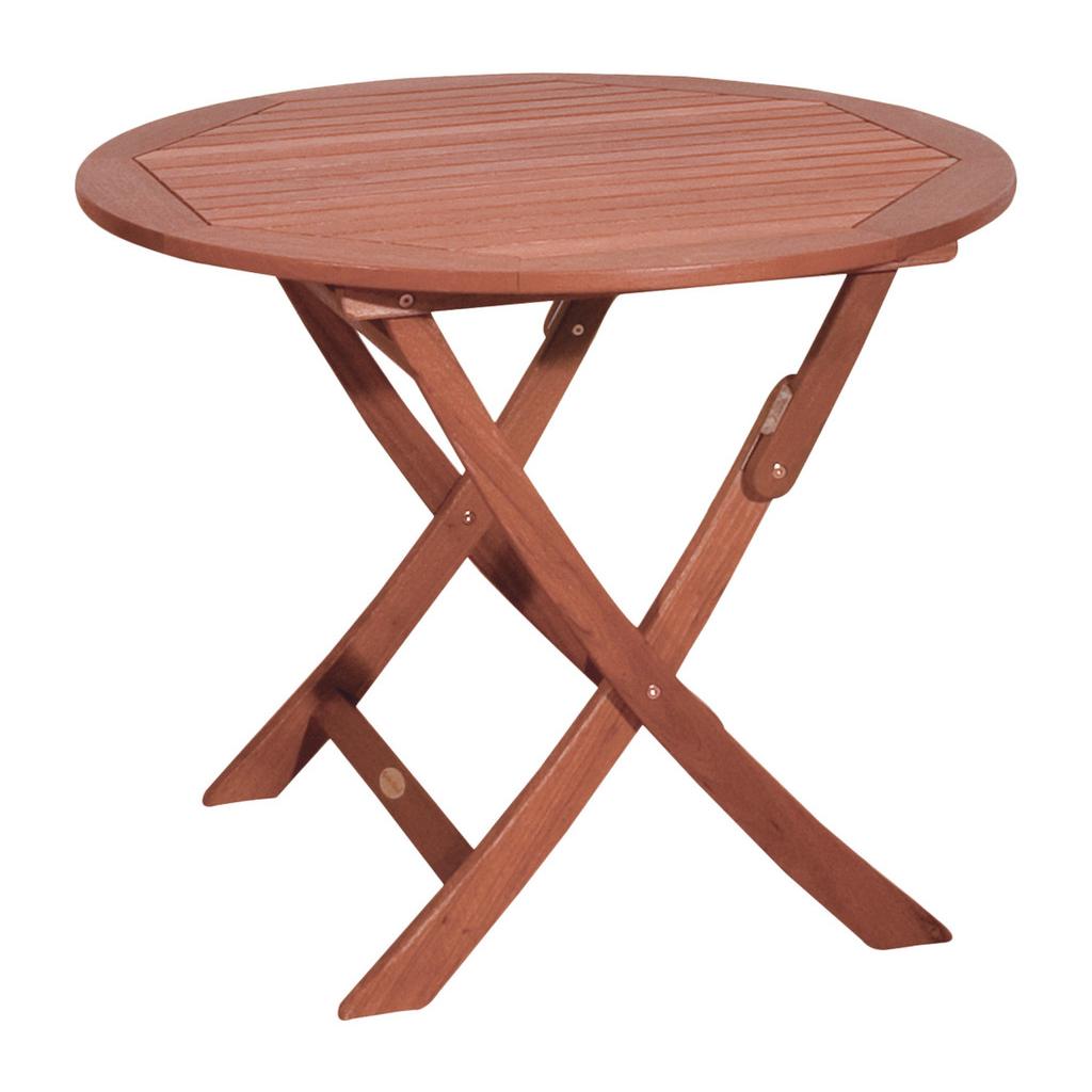 Gartentisch Stockholm Eukalyptusholz ⌀ 90 cm