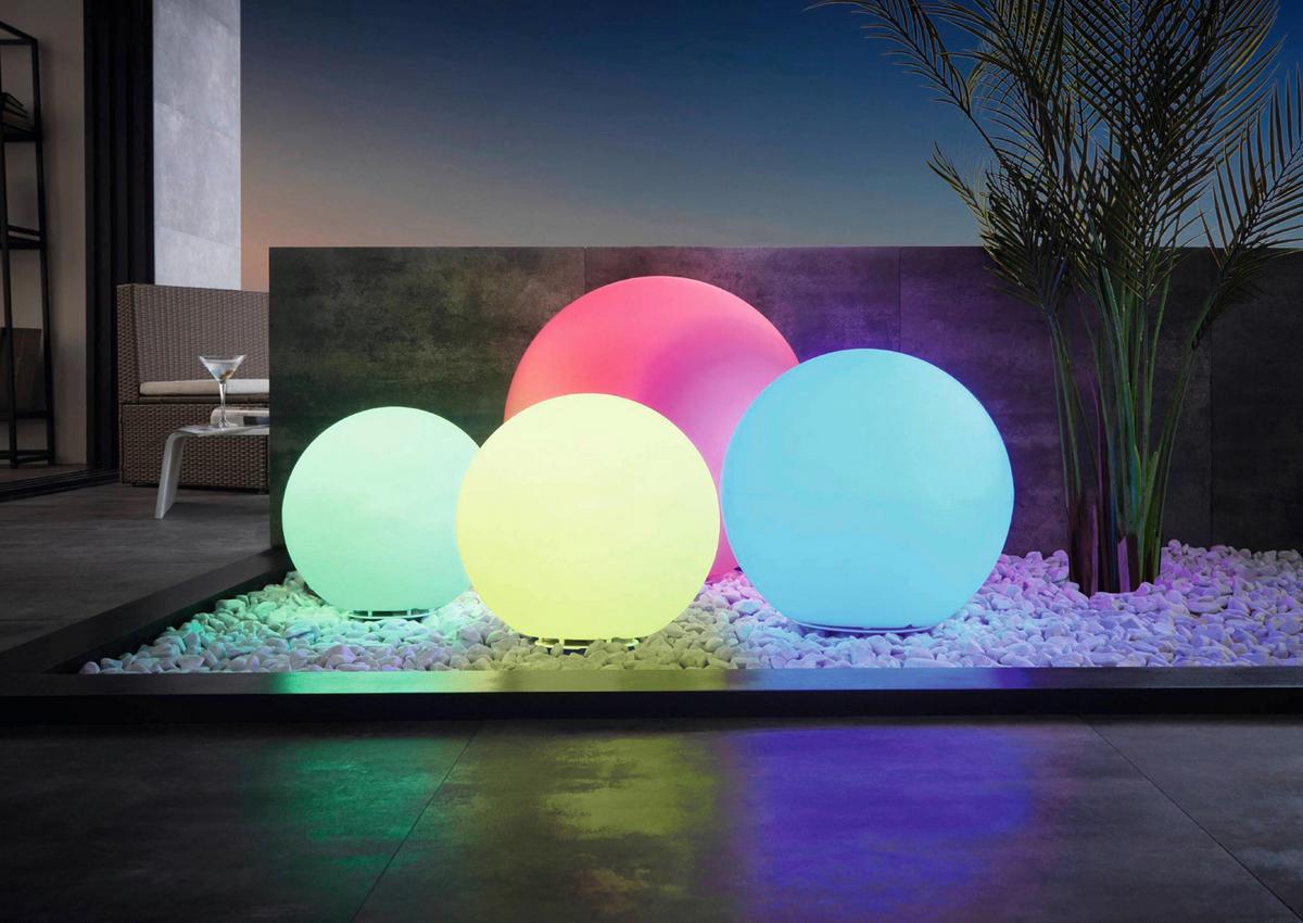 Außenkugelleuchte 900268* Monterolo-Z - Weiß, Basics, Kunststoff (28,5/2,8cm) - Eglo