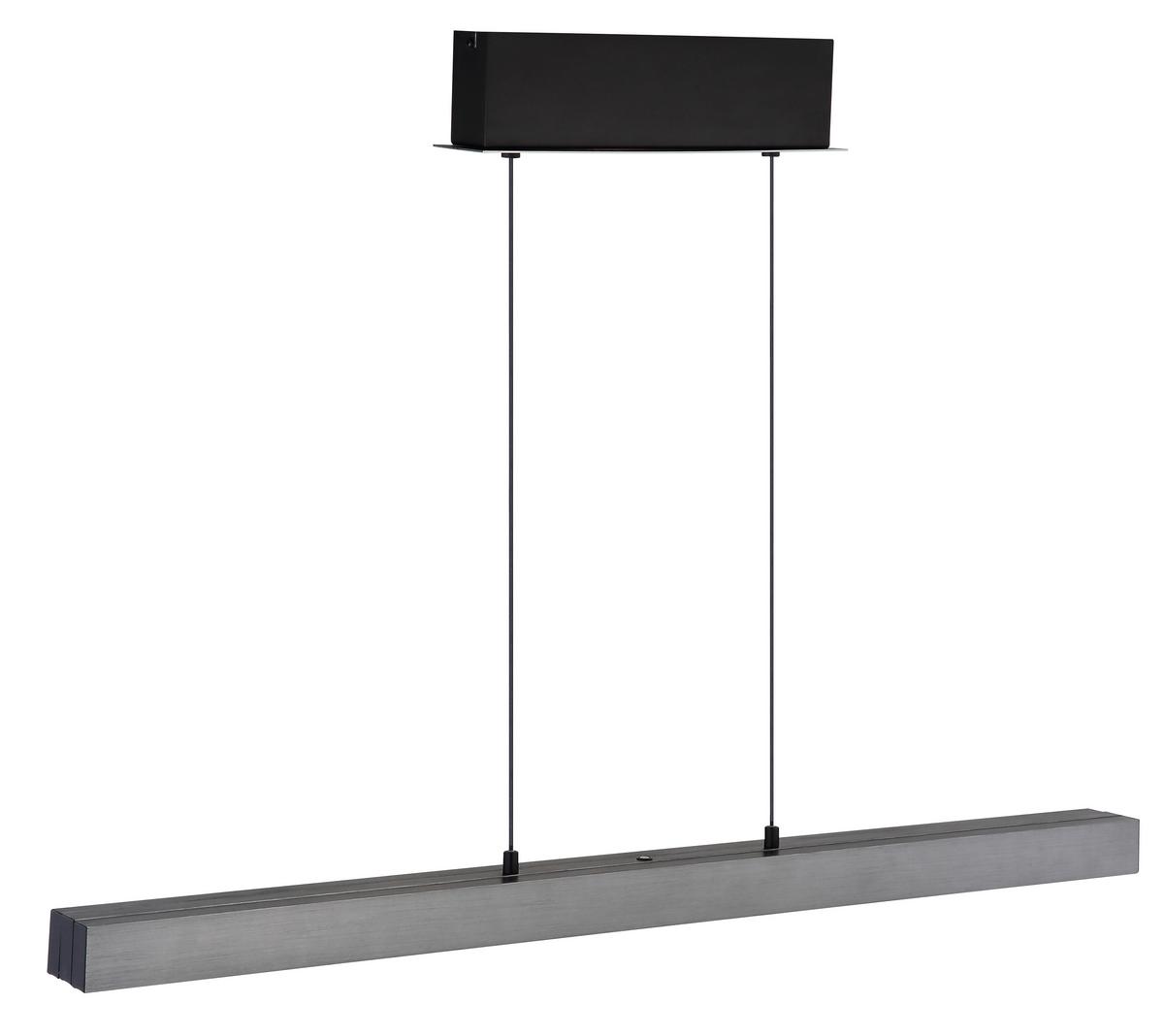 LED-Hängeleuchte 17016 - Dunkelgrau/Opal, Design, Kunststoff/Metall (95-150/7,5/80-150cm) - Globo